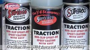 Traction Spray Epoxy Safety Coating With Grit Youtube