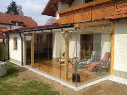 Glasschiebewand System Fur Terrassenuberdachung Wintergarten Holz Uberdachung Terrasse Terrassenuberdachung