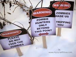 Our friends over at oriental trading have what may be the world's coolest selection of zombie party decorations.we've rounded some of them up here, but there are so many it will make your head swim. 9 Ideas For A Zombie Birthday Party