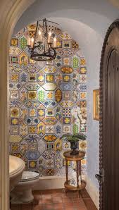 Browse photos of bathroom remodel designs. Spanish Design Powder Room Spanish Style Homes Mediterranean Home Decor Spanish Decor