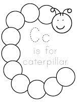 Download and print our coloring pages, birthday party decorations, and activities! C Is For Caterpillar Coloring Page Novocom Top