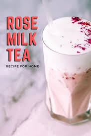 no fake rose petals just real rose milk tea milk tea recipes rose milk