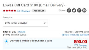 Select buy as a gift > yes, buy gift card. Staples 100 Lowe S Giftcard For 90 5x Limit Of 3 Doctor Of Credit