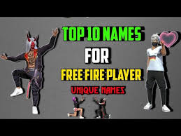 Playing free fire will be so much fun if you know the best character in free fire which you can use to push your rank up. Top 10 Names For Free Fire Player Top Free Fire Player Names Best Names For Free Fire Player Youtube