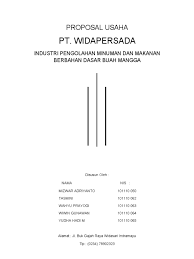 Analisa swot adalah sebuah cara untuk menganalisa sebuah rencana. Cover Proposal Usaha