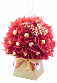 Red Camellia Chocolate Bouquet I Www Thechocolateflorist Co Uk With Images Floral Arrangements Diy Chocolate Bouquet Candy Flowers