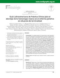 Administración de fármacos 198 10.2.5. Pdf Latin American Guide Of Clinical Practice For The Treatment Of Massive Hemorrhage In Palliative Patients In Terminal Situation