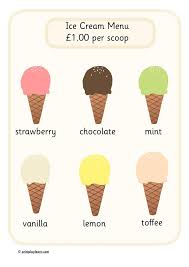 Related quizzes can be found here: Eyfs Ks1 Teachers Resources Home Learning Parents Print Play Learn Ice Cream Menu Ice Cream Flavors Ice Cream Art