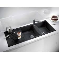 black granite sink