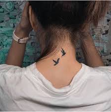 Bird Tattoos For Guys On Neck First Or Second Neck Tattoos Women Bird Tattoo Neck Back Of Neck Tattoo