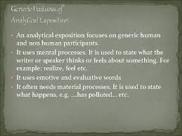 To state your opinion example:(analytical text) the importance of english language i personally think that english is the. Analytical Exposition By Ms Fifit The Definition An