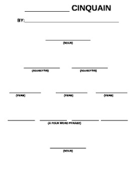 Cinquain Poem Writing Graphic Organizer Writing Graphic Organizers Cinquain Graphic Organizers
