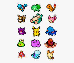 Many of the smallest pokémon are tied for height; Pokemon Pixel Art Pokemon Art Pixel Pokemon Easy Pokemon Pixel Art Hd Png Download Transparent Png Image Pngitem