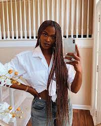 25 Cool Ways To Wear 2 Layer Braids This Season Page 2 Of 2 Stayglam In 2020 Hair Styles Brown Box Braids Braided Hairstyles
