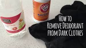 Underarm stains are very evident on white shirts because the fabric turns yellow. How To Remove Deodorant Buildup From Dark Clothing Youtube
