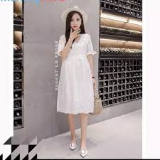 Untuk ibu hamil, dress satu ini selain elegan dan manis juga dijamin membuatmu nyaman seharian karena memiliki model sleeveless yang anti gerah, dan modelnya lebar. Jual Baju Dress Ibu Hamil Putih Jakarta Barat Perlengkapan Bumil Tokopedia