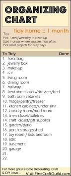 Home Organization Charts Free Printable Home
