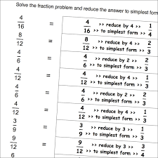 Math Worksheets Reducing Simple Fractions Reducing Fractions Simple Fractions Simplest Form Fractions