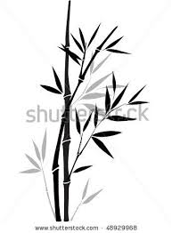 Black And White Bamboo Tree Wall Painting Bamboo Silhoutte Bamboo Drawing Bamboo Art Bamboo Tattoo