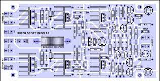 See the transistor and circuit diagram of power amplifier a1943 / c5200 below: Layout Power Amplifier Yiroshi Pcb Circuits
