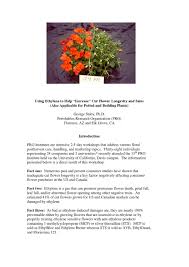 Maybe you would like to learn more about one of these? Using Ethylene To Help Increase Cut Flower Longevity And Sales Also For Potted And Bedding Plant By Horticultura Poscosecha Issuu