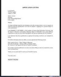 Cover Letter Sample For Job Application Fresh Graduate Http Resumesd Application Letter Sample Application Letter For Teacher Job Application Letter Sample