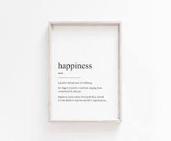 Printable Art Happiness Definition Print Art Print Wall Etsy Printable Art Quote Prints Wall Art Prints