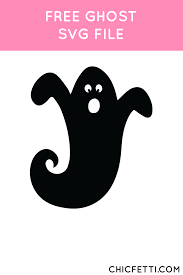 Ghost Svg File Chicfetti Ghost Silhouette Svg Halloween Silhouettes