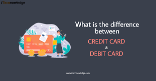 Debit vs credit rules differences, how to write transactions in the trial balance, general ledger and types of debits and credits. What Is The Difference Between A Credit Card And A Debit Card Itechnowledge