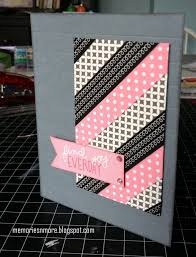 Check out several different ways to use washi tape in card making! Memories More Washi Cards Paper Cards Card Making Cards Handmade