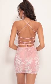 Party Dresses Velvet Rose Bodycon Dress In Light Pink