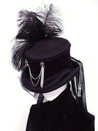 Gothic Black Purple Top Hat Purple Gothic Gothic Tops Beautiful Hats