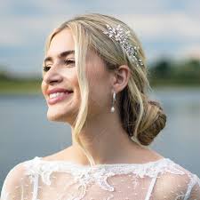 Ivory and Co Silver Shimmer Dainty Crystal and Pearl Hair Comb