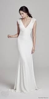 Suzanne Neville 2019 Wedding Dresses Wedding Inspirasi V Neck Sheath Wedding Dress Wedding Dresses Bridal Dresses