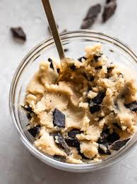 Love Cookie Dough This Edible Cookie Dough Recipe Simply Delicious Made With A Handful Of Ingredients Cookie Dough Edible Cookie Dough Paleo Recipes Dessert