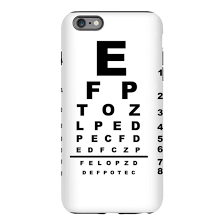 Eye Test Chart Iphone 6 Plus 6s Plus Tough Case