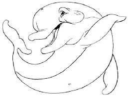 Happy dolphin with high details. Free Printable Dolphin Coloring Pages For Kids