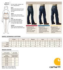 h n williams store womens carhartt size chart