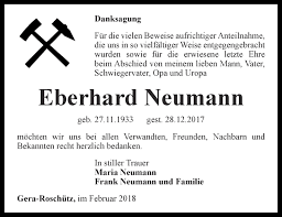 Traueranzeigen von Eberhard Neumann