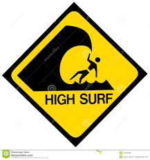 Black And Yellow Signage High Surf Warning Sign Stock Illustration Illustration Of Ocean 42910486 Warning Signs Signs Stock Illustration