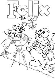 Fantastic four cartoon coloring sheets. 10 Ide Felix The Cat Coloring Sheets Desain