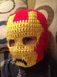 Iron Man Mask Pattern By Empressjot Craftsy Crochet Character Hats Crochet Hats Iron Man Mask