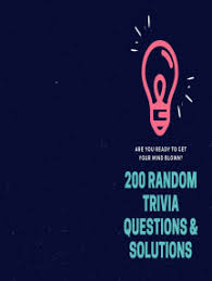 Built by trivia lovers for trivia lovers, this free online trivia game will test your ability to separate fact from fiction. Read 200 Random Trivia Questions Online By Bachir Tellai Books