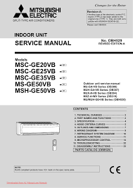 Mitsubishi heavy industries air conditioners technical manual manual number: Mitsubishi Electric Msh Ga50vb User Manual Manualzz