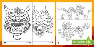 Dragon coloring pages will be interesting to all fans of fantasy, mysticism and magic. Chinese Dragon Mask Coloring Pages