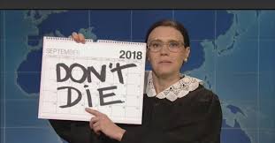 Beck bennett uses lombardi trophy to open beer on 'weekend update' Snl Kate Mckinnon S Ruth Bader Ginsburg Rips Brett Kavanaugh Vox