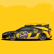 carwrapping illustration design cardesign carwrappingdesign audi r8 audir8 car illustration car art car wrap design