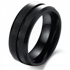 Tungsten Steel Men S Black Rings Titanium Rings For Men Black Tungsten Rings Mens Rings Fashion