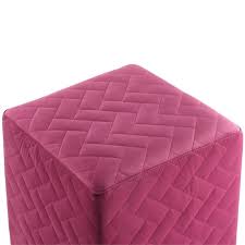 Get the best deal for fabric velvet ottomans, footstools & poufs from the largest online selection at ebay.com. Brika Home Velvet Quilted Ottoman In Fuchsia Br 1890369