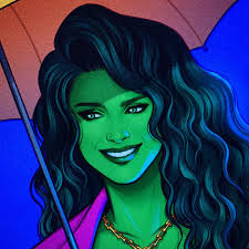 She-Hulk for my upcoming Women's History Month variants at Marvel! Each of  the 8 covers I've created will feature a character sporting fashion styles  from the year they first had their debut.